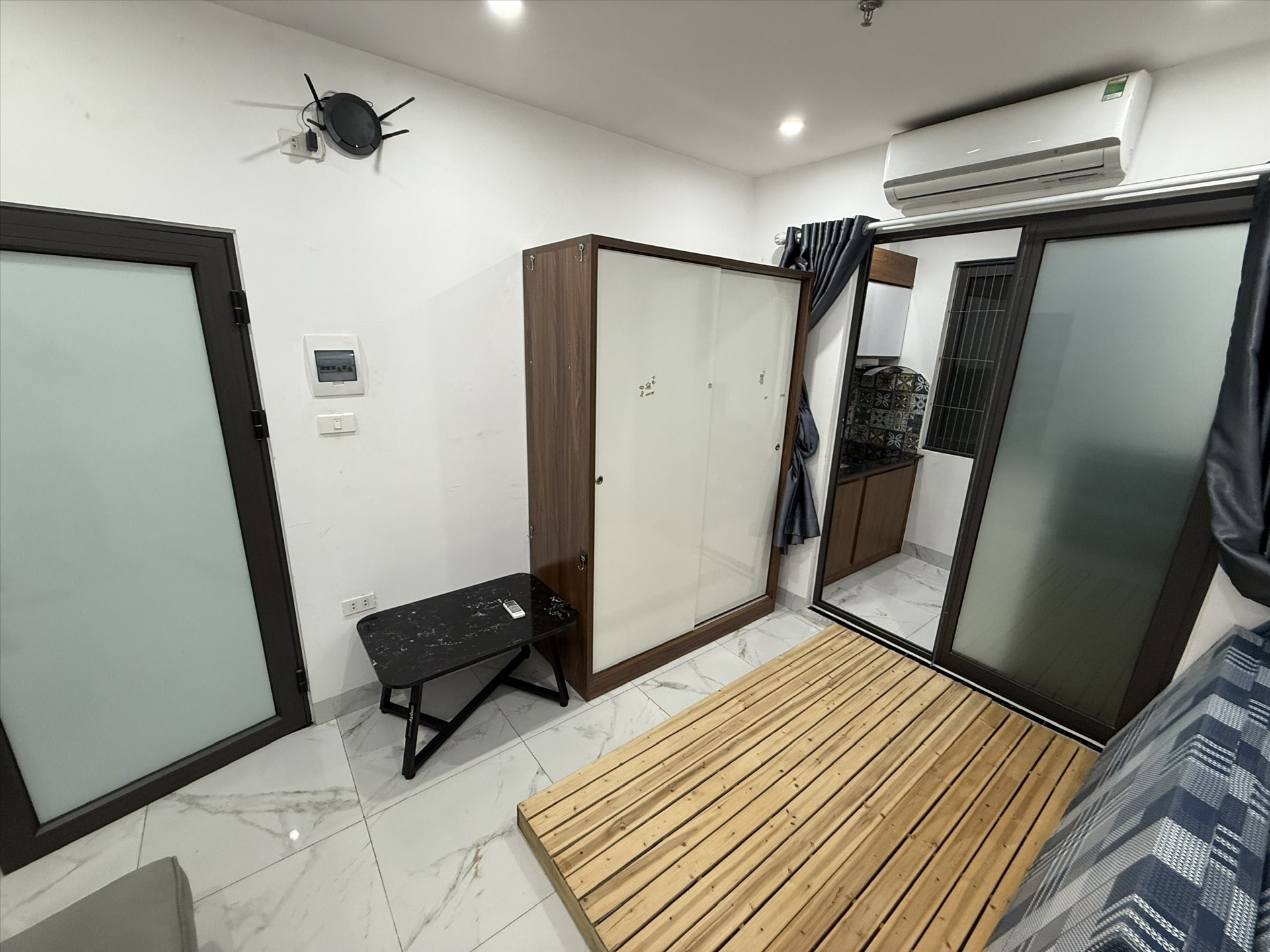 Phòng trọ Studio 25m2 tại NV Home Đồng Me - Nam Từ Liêm - Phòng ngủ