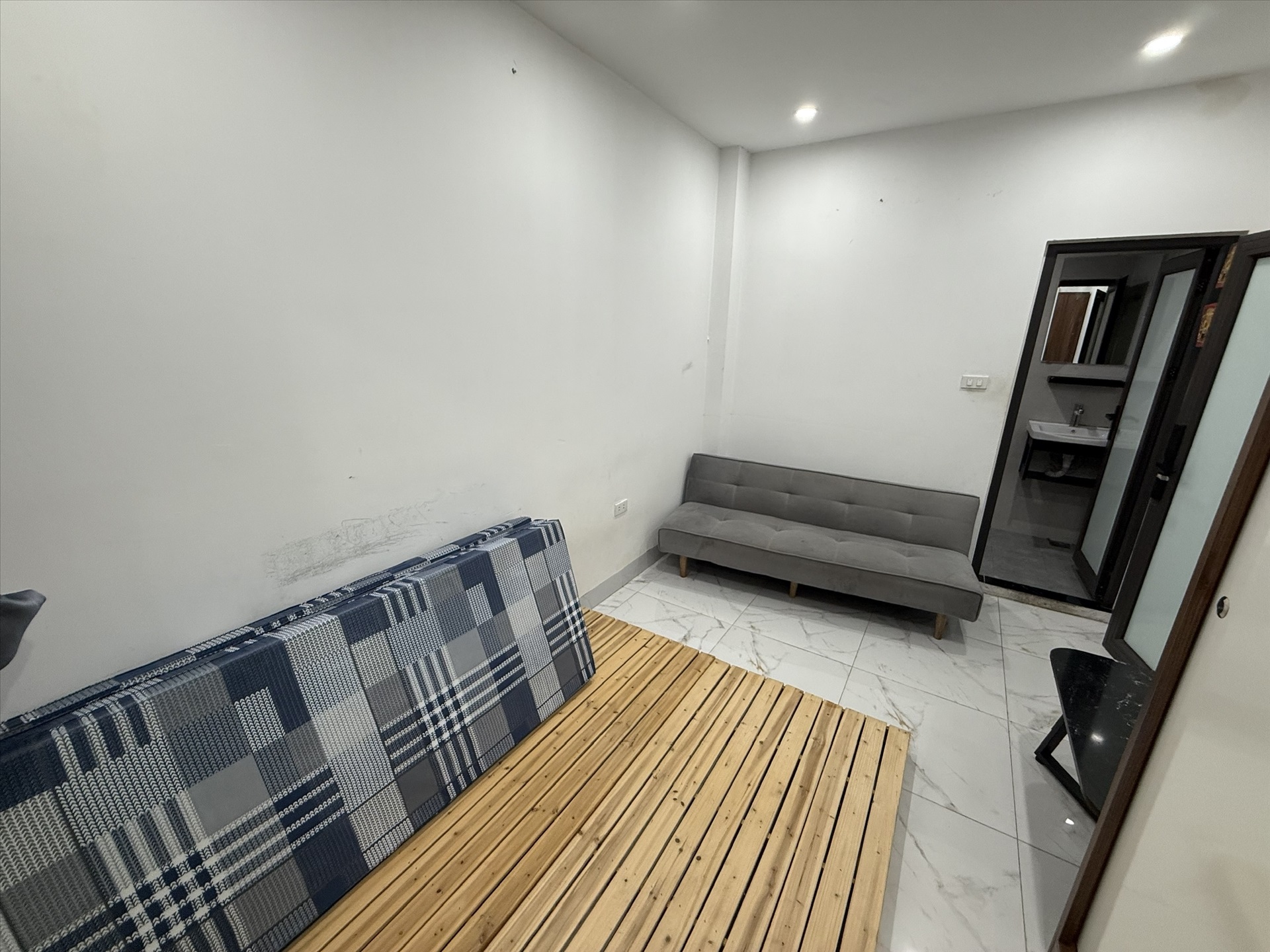 Phòng trọ Studio 25m2 tại NV Home Đồng Me - Nam Từ Liêm - Phòng ngủ