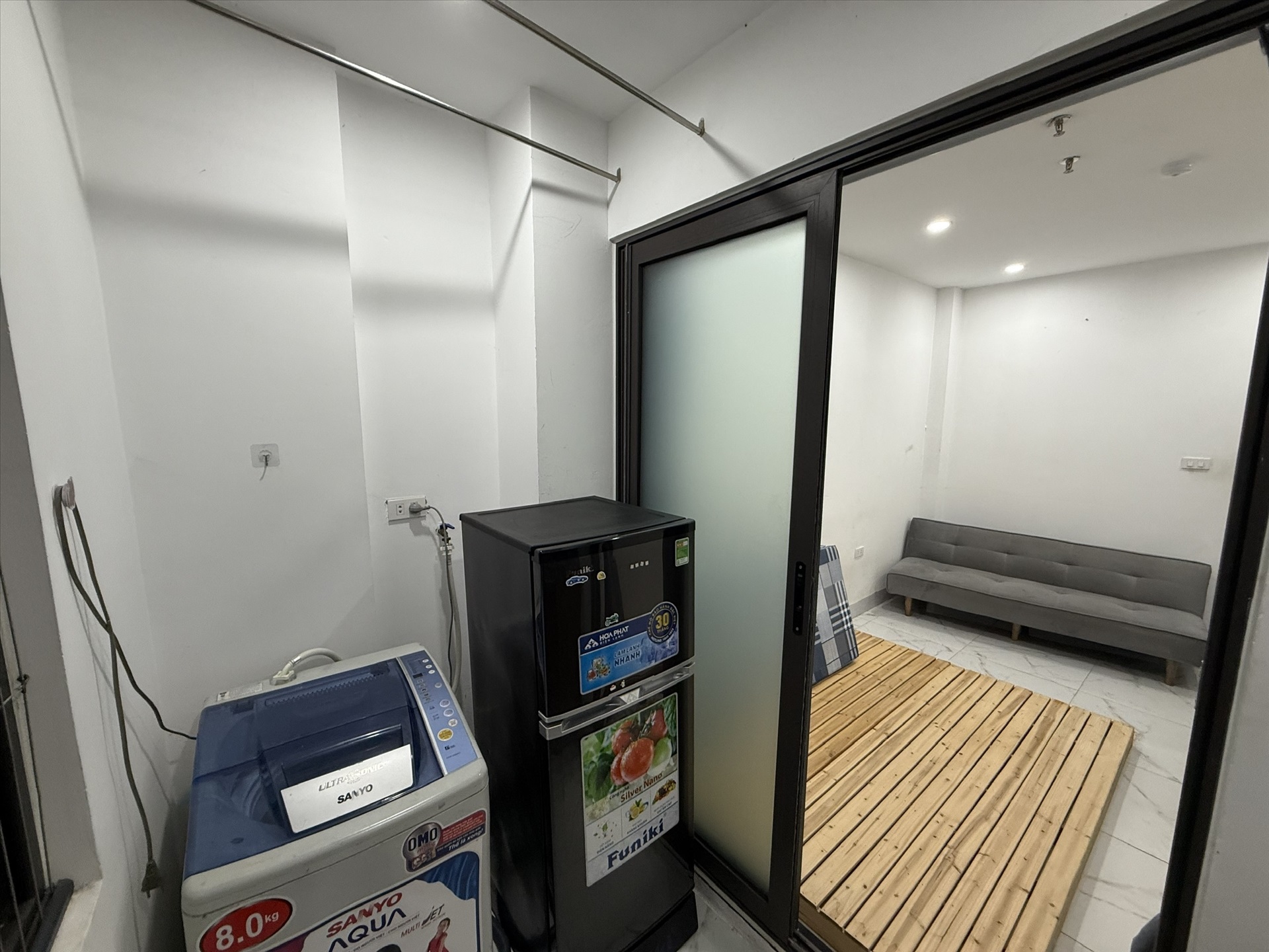 Phòng trọ Studio 25m2 tại NV Home Đồng Me - Nam Từ Liêm - Phòng bếp