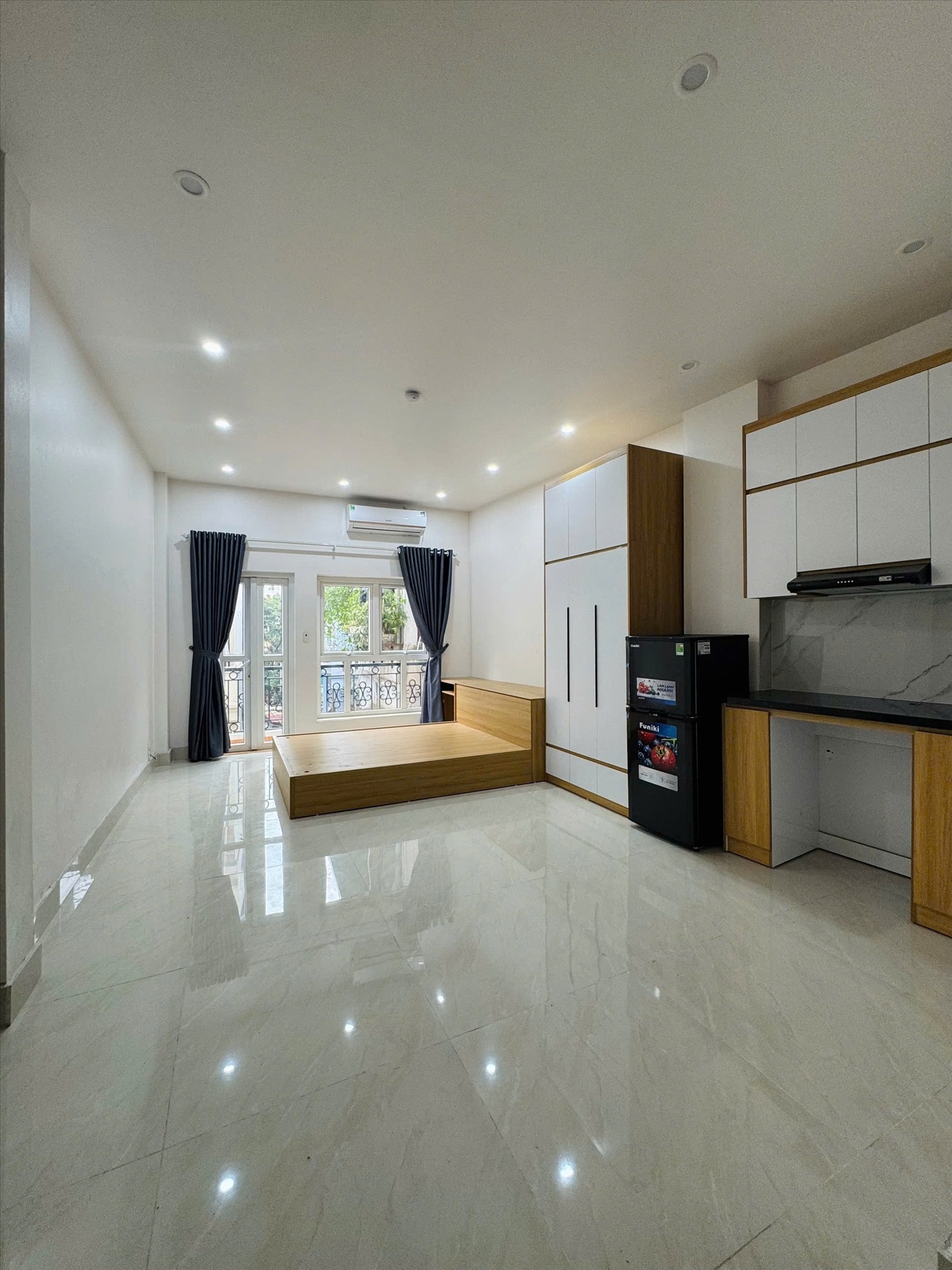 Phòng trọ Studio 35m2 tại Friends Team 1 Khương Đình - Thanh Xuân - Phòng ngủ