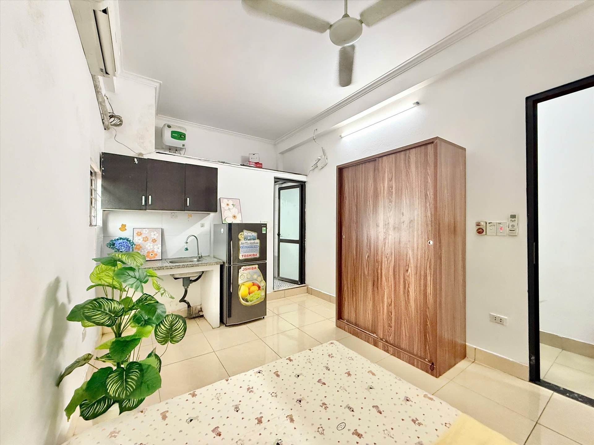 Phòng trọ Studio 25m2 tại Timehouse 6 Cầu Diễn - Bắc Từ Liêm - Phòng bếp