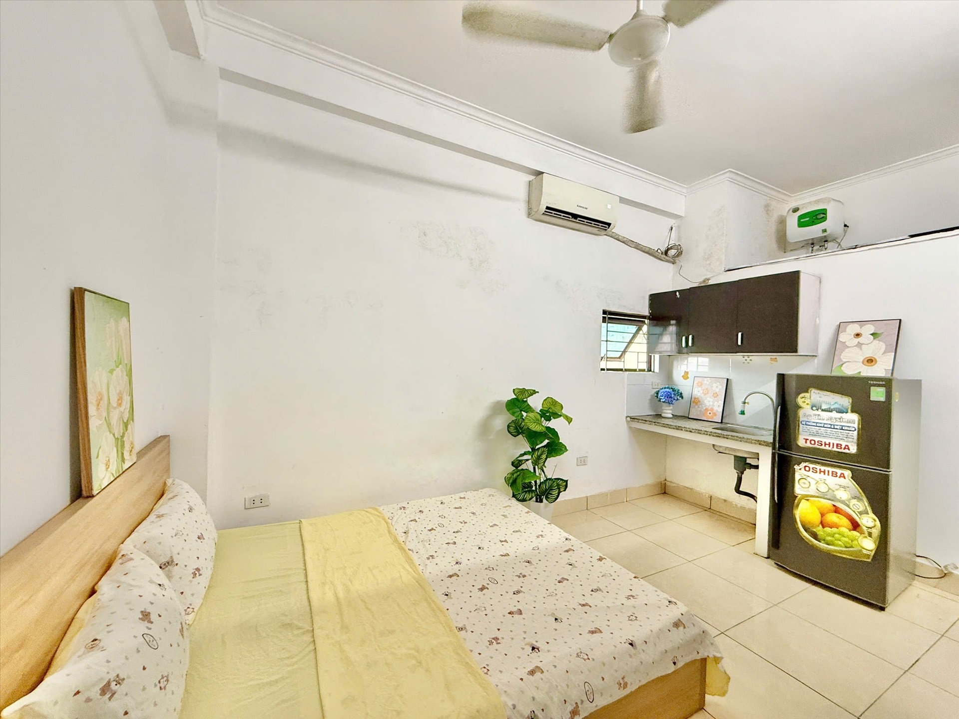 Phòng trọ Studio 25m2 tại Timehouse 6 Cầu Diễn - Bắc Từ Liêm - Phòng ngủ