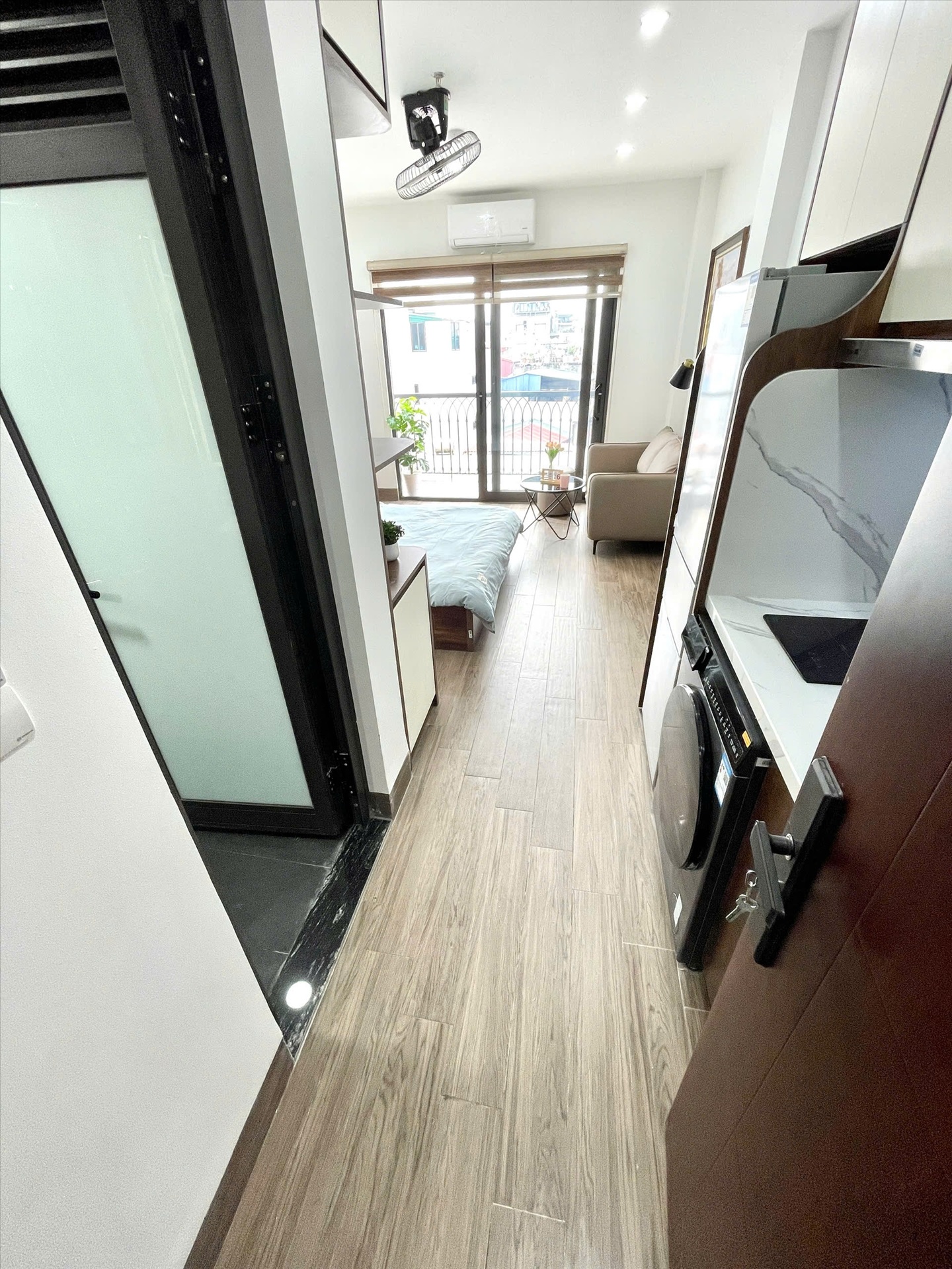 Phòng trọ Studio 30m2 tại Airstay Chợ Khâm Thiên - Đông Đa - Phòng bếp