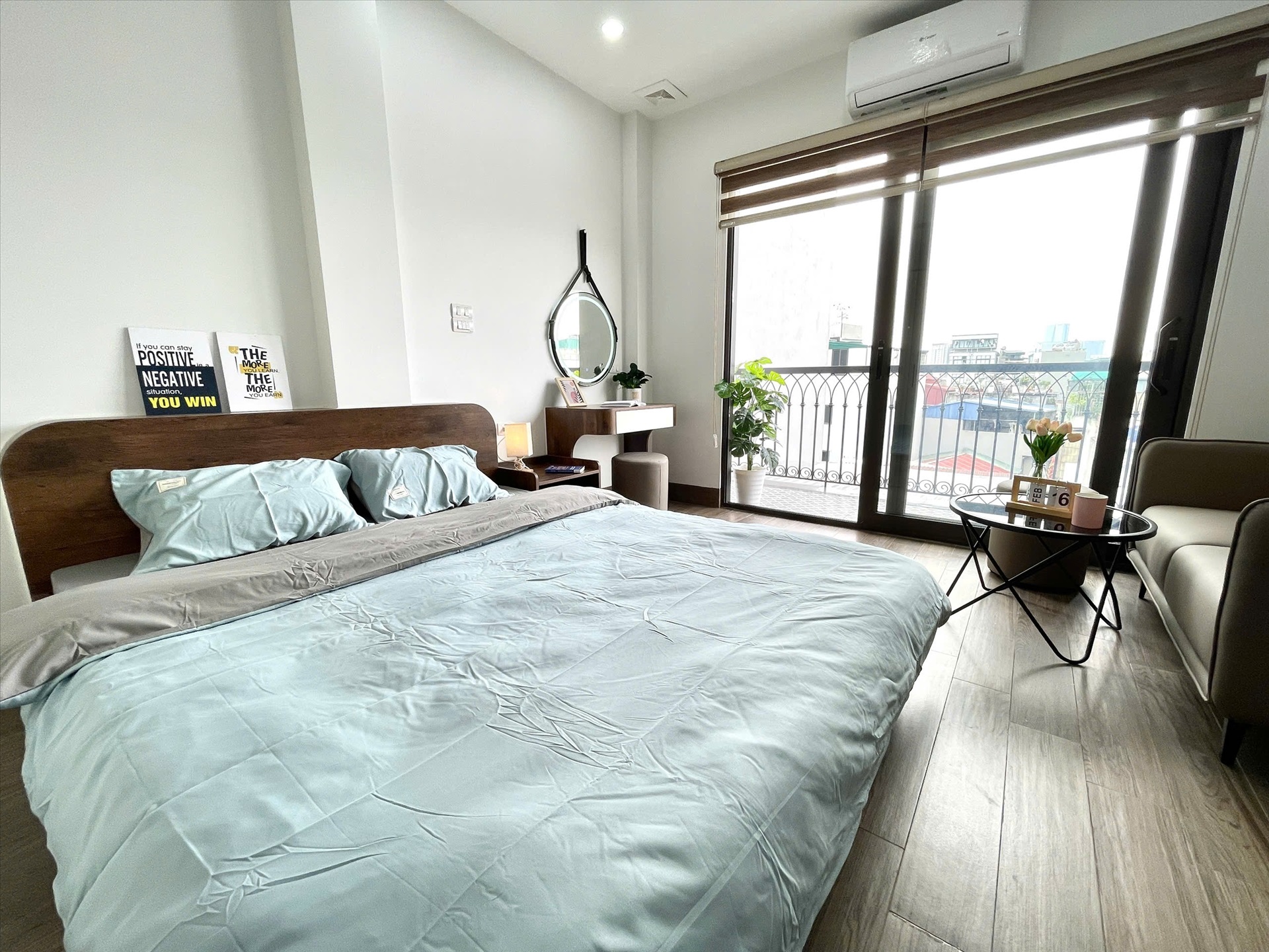Phòng trọ Studio 30m2 tại Airstay Chợ Khâm Thiên - Đông Đa - Phòng ngủ