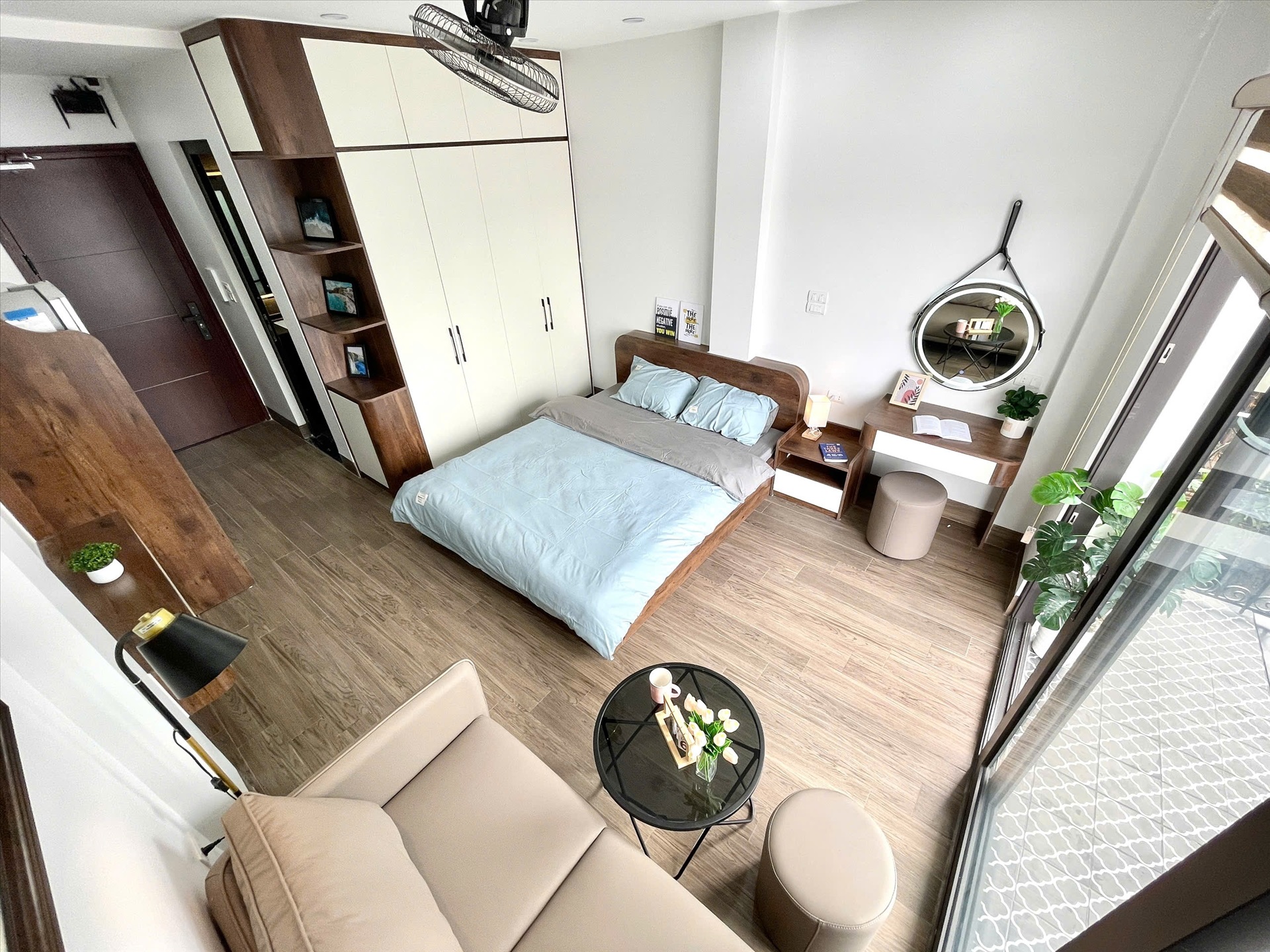 Phòng trọ Studio 30m2 tại Airstay Chợ Khâm Thiên - Đông Đa - Phòng ngủ