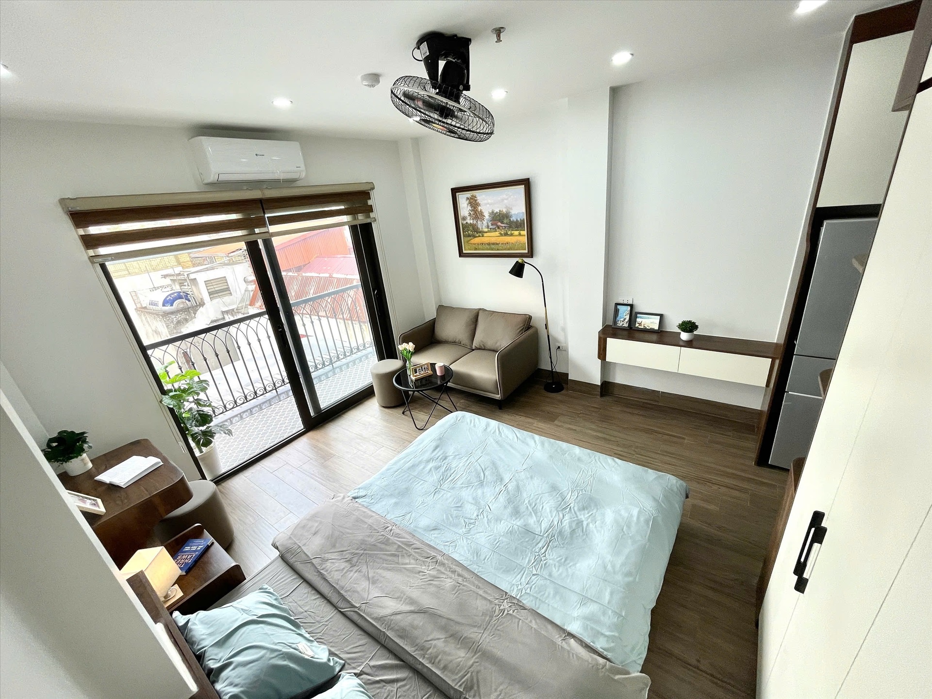 Phòng trọ Studio 30m2 tại Airstay Chợ Khâm Thiên - Đông Đa - Phòng ngủ
