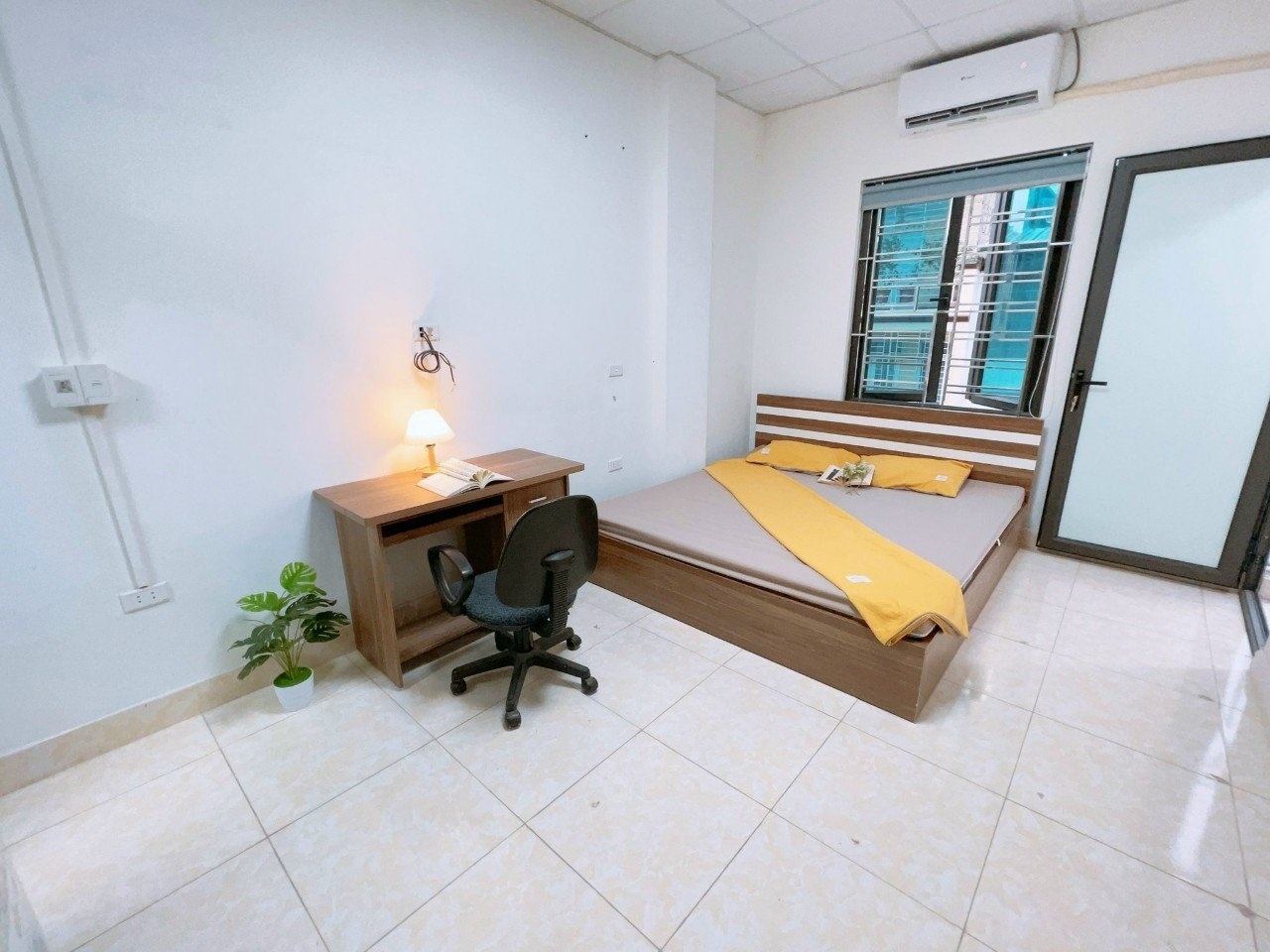 Phòng trọ Studio 25m2 tại Happyhomes Bala - Hà Đông - Phòng ngủ