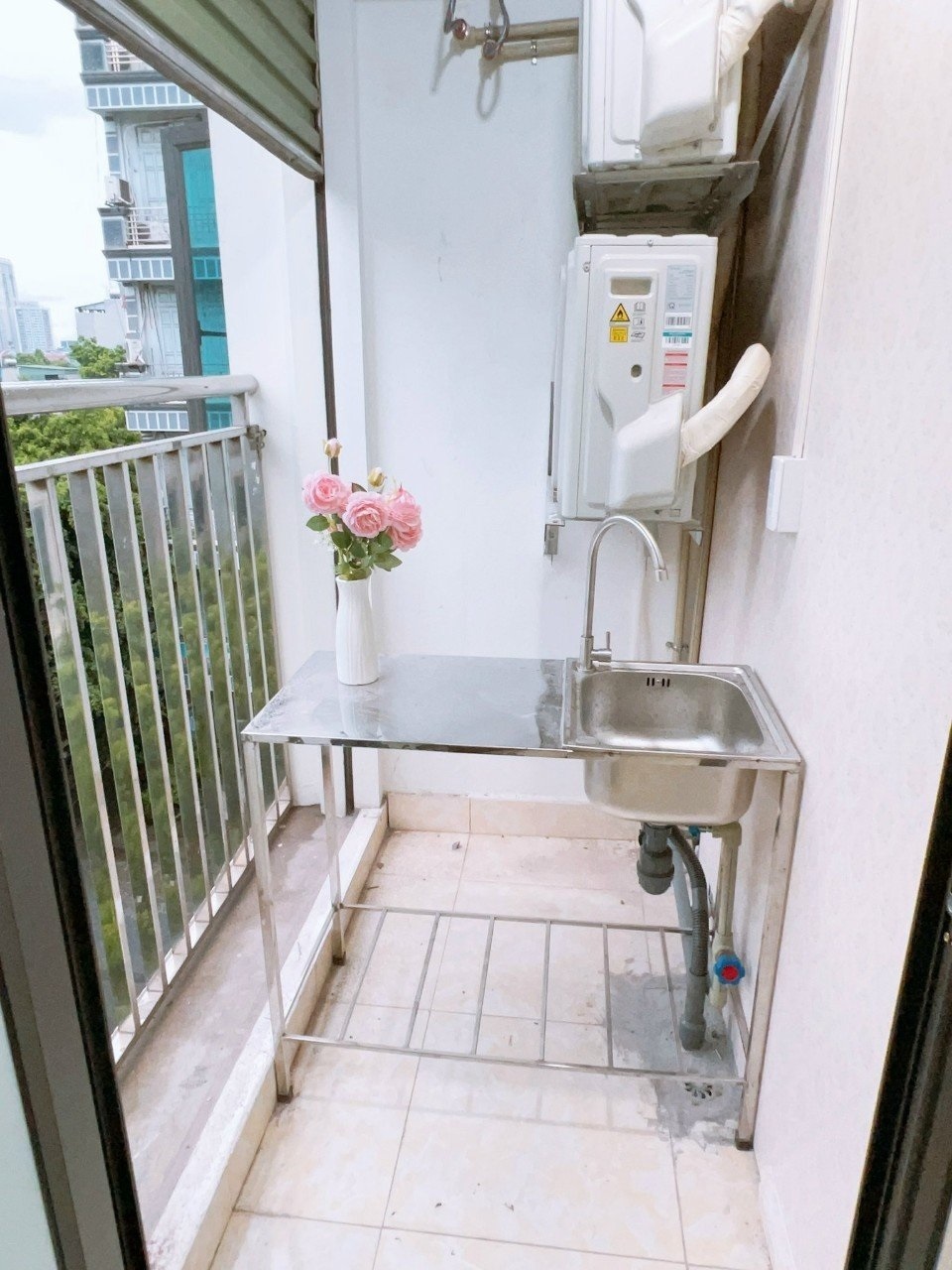 Phòng trọ Studio 25m2 tại Happyhomes Bala - Hà Đông - Phòng bếp