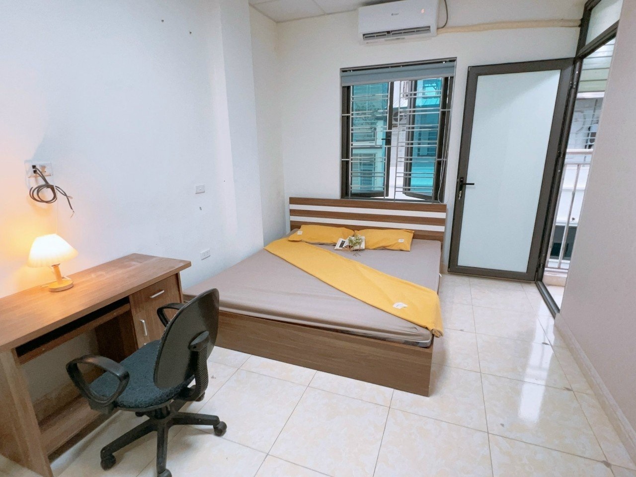 Phòng trọ Studio 25m2 tại Happyhomes Bala - Hà Đông - Phòng ngủ