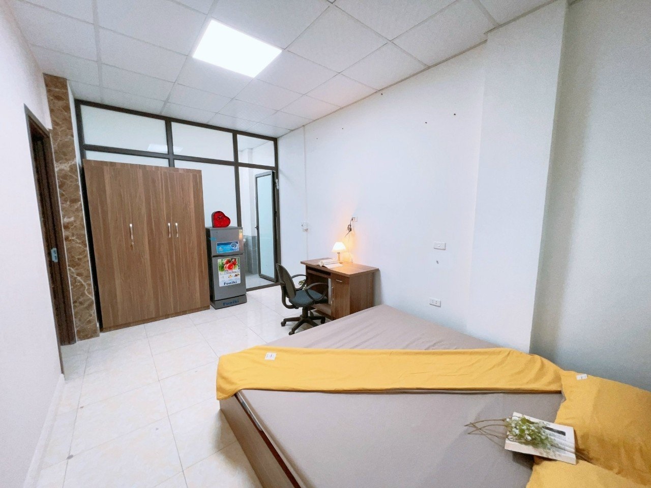 Phòng trọ Studio 25m2 tại Happyhomes Bala - Hà Đông - Phòng ngủ