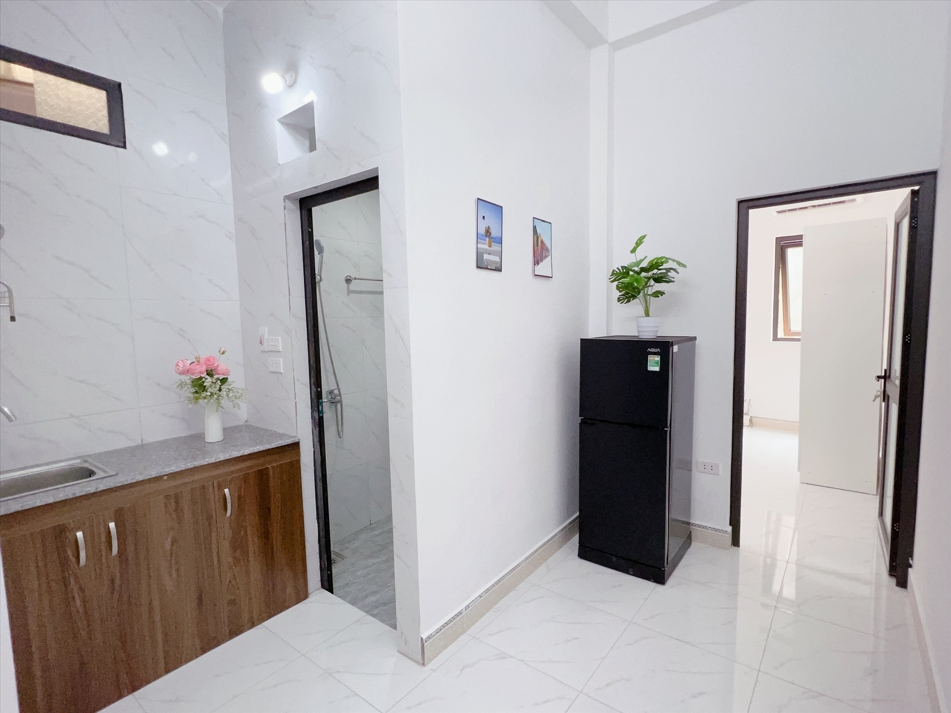 Phòng trọ 1 Phòng ngủ 38m2 tại Happyhomes Hồ Tùng Mậu - Cầu Giấy - Phòng bếp