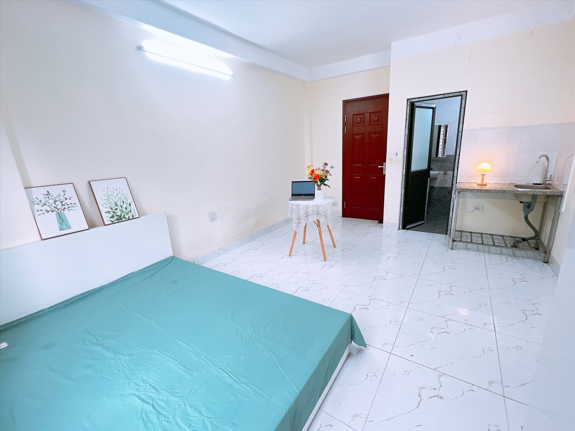 Phòng trọ Studio 25m2 tại Happy Homes 1 Trần Bình - Cầu Giấy - Phòng ngủ