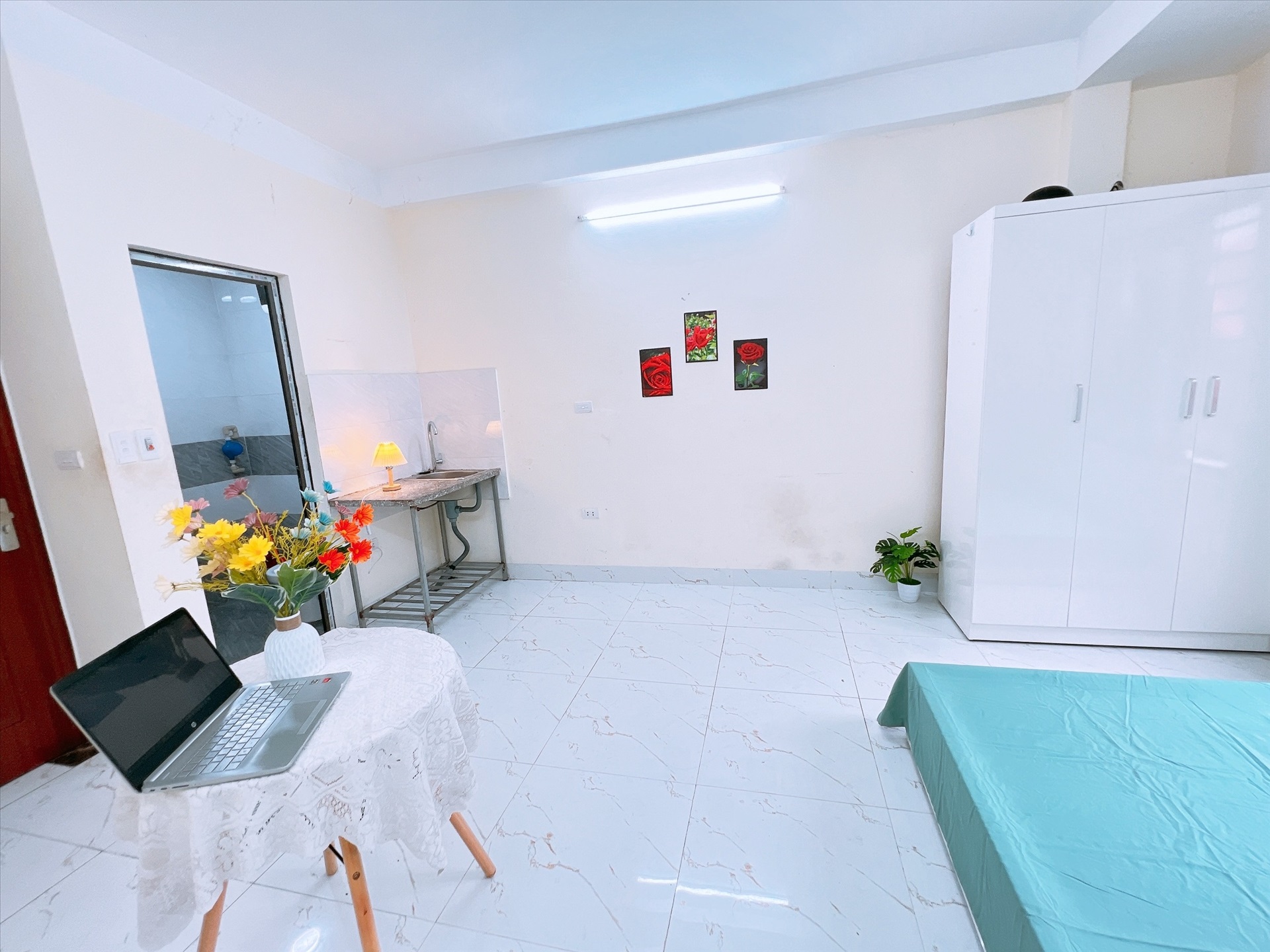 Phòng trọ Studio 25m2 tại Happy Homes 1 Trần Bình - Cầu Giấy - Phòng ngủ