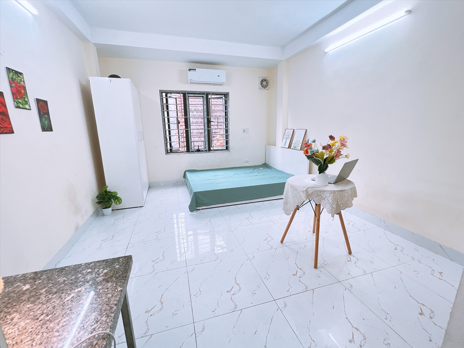 Phòng trọ Studio 25m2 tại Happy Homes 1 Trần Bình - Cầu Giấy - Phòng ngủ