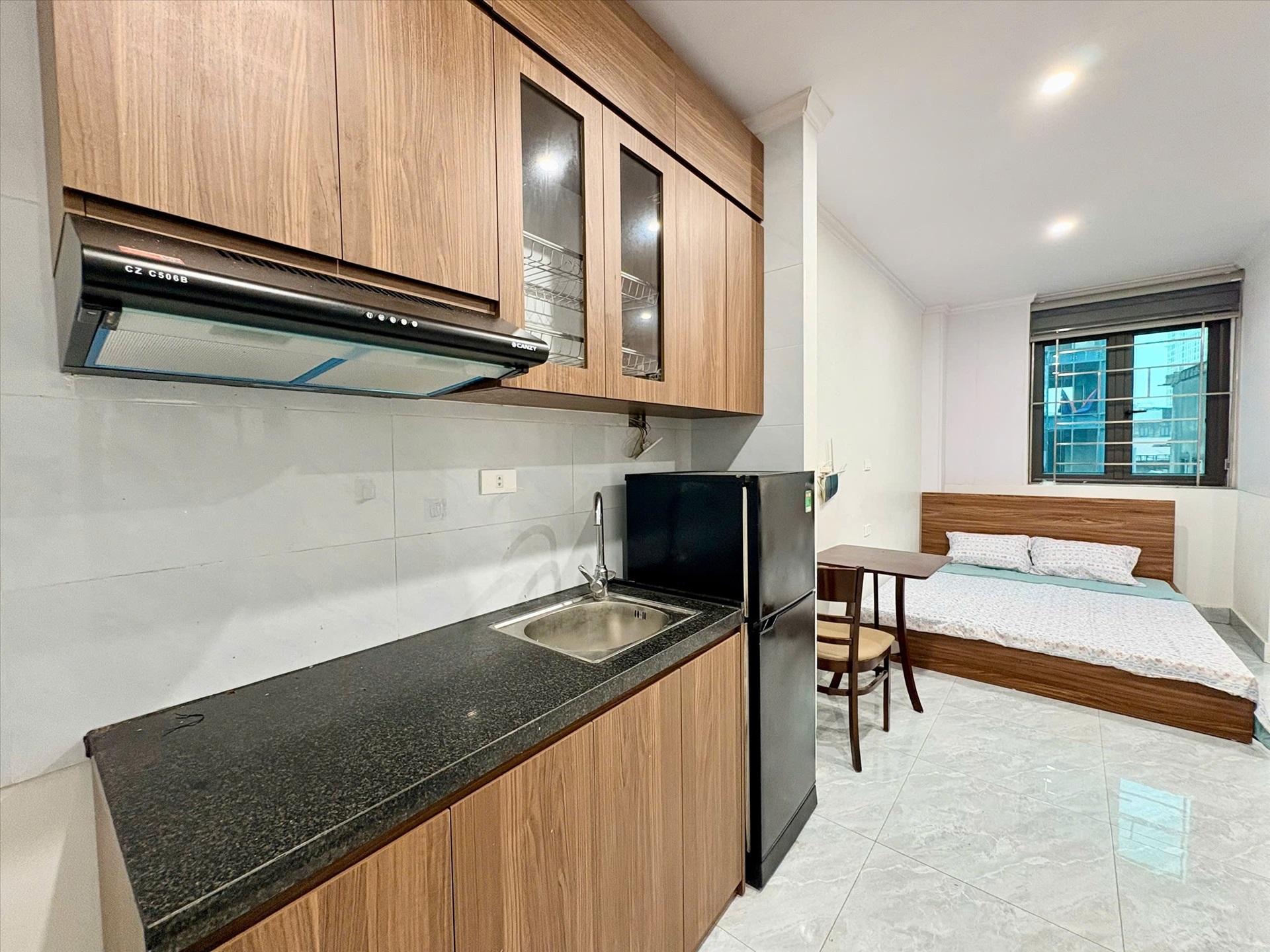 Phòng trọ Studio 30m2 tại Time House Đình Thôn - Nam Từ Liêm - Phòng bếp