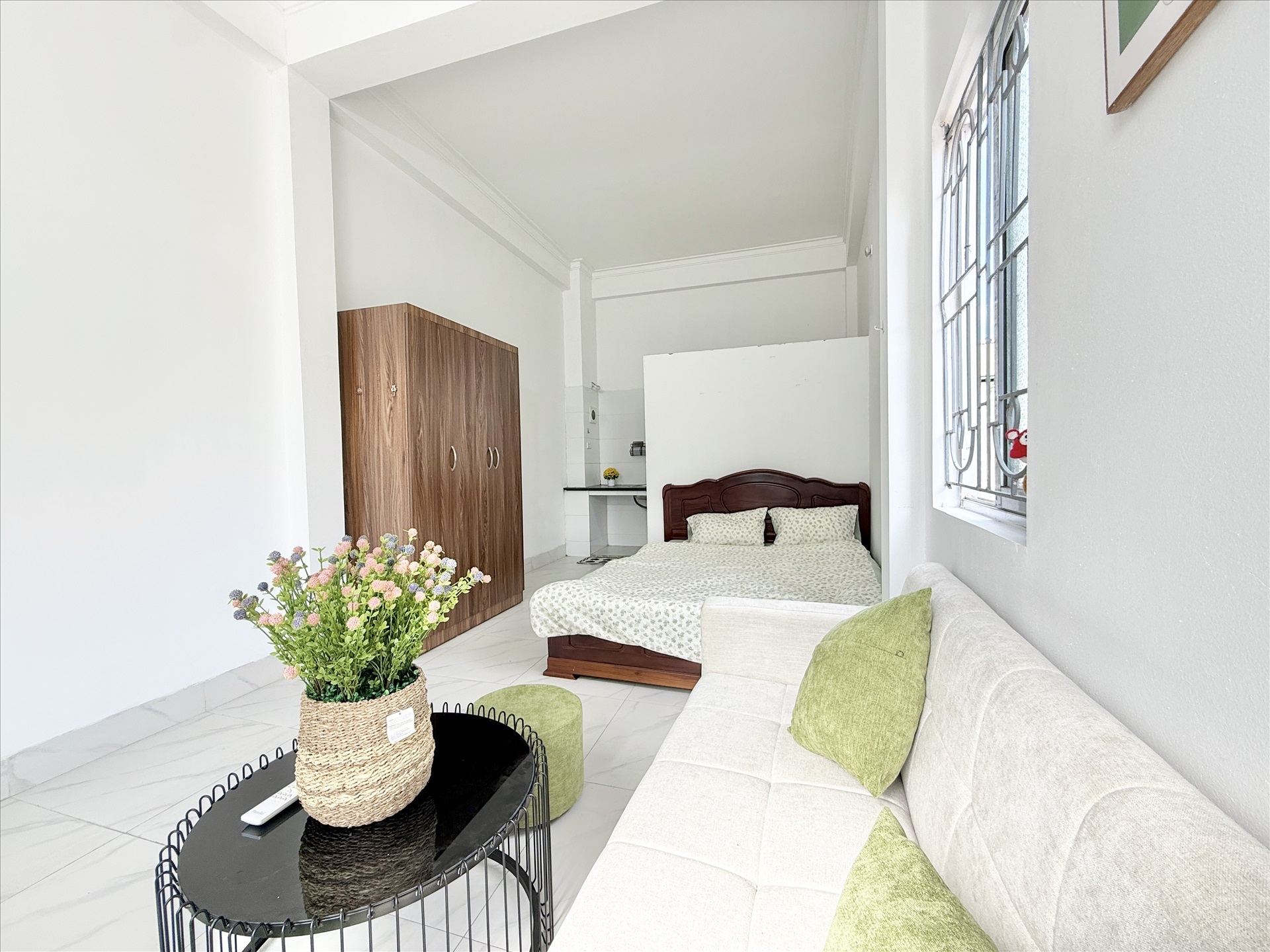 Phòng trọ Studio 30m2 tại Time House 8 Cổ Nhuế - Bắc Từ Liêm - Phòng ngủ