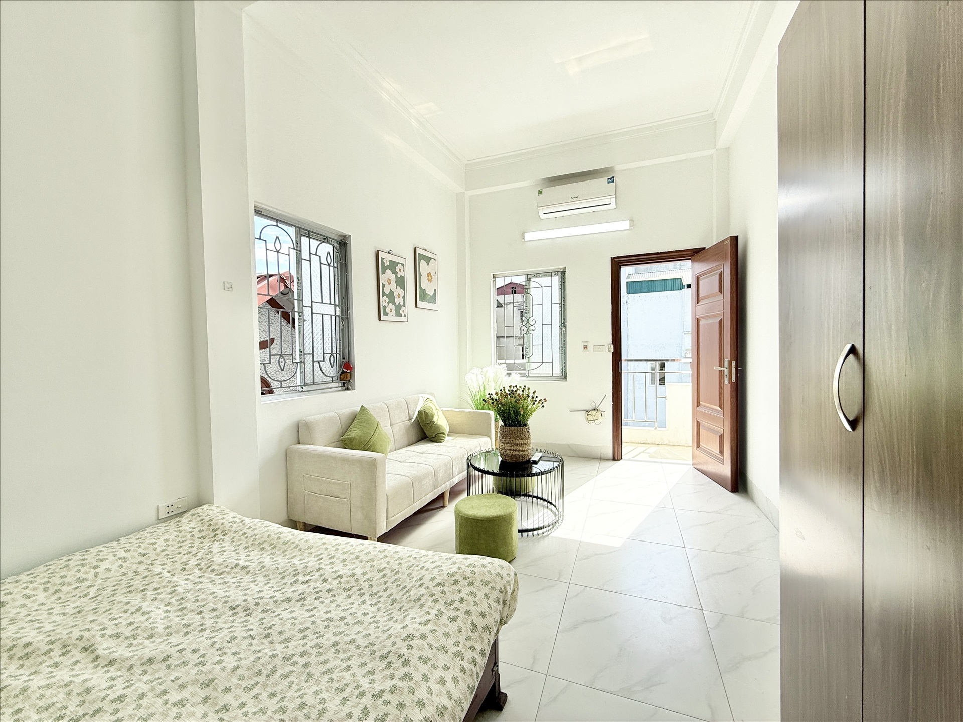 Phòng trọ Studio 30m2 tại Time House 8 Cổ Nhuế - Bắc Từ Liêm - Phòng khách