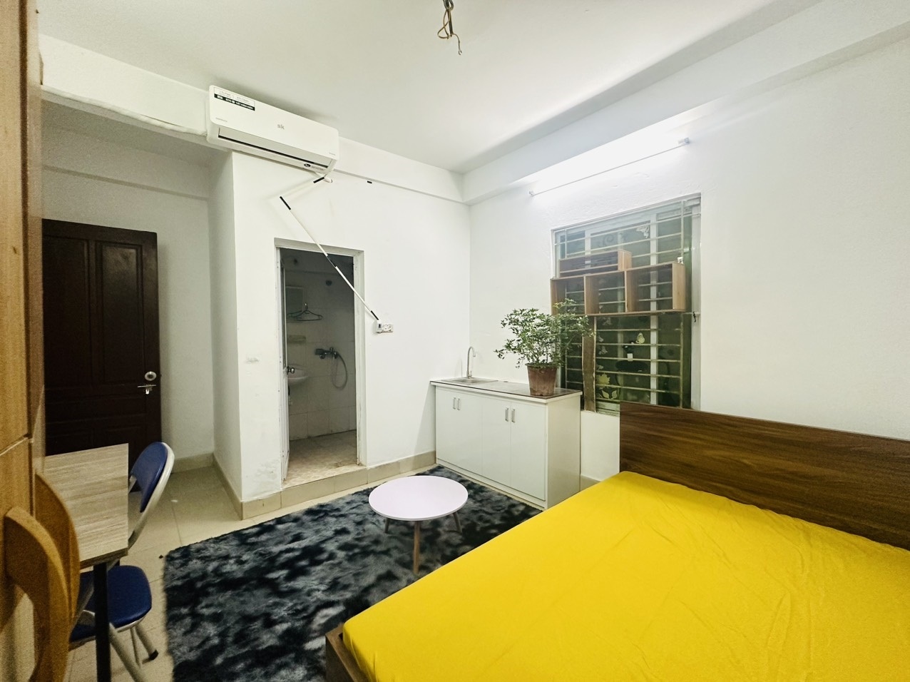 Phòng trọ Studio 24m2 tại NT House Trần Thái Tông - Cầu Giấy - Phòng ngủ