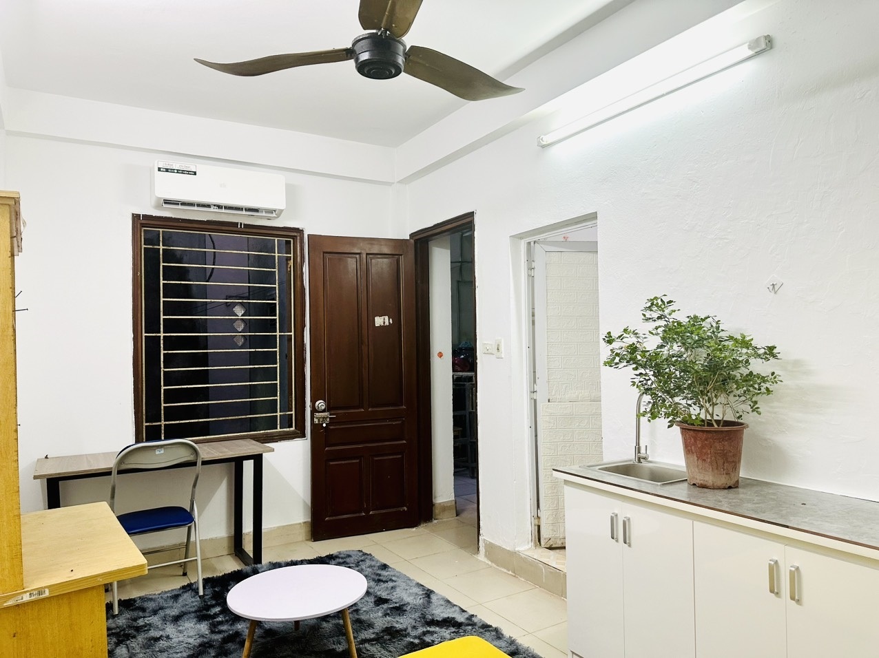 Phòng trọ Studio 24m2 tại NT House Trần Thái Tông - Cầu Giấy - Phòng ngủ