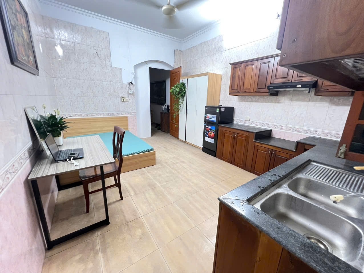 Phòng trọ Studio 25m2 tại NT House Nguyễn Khuyến - Đống Đa - Phòng bếp