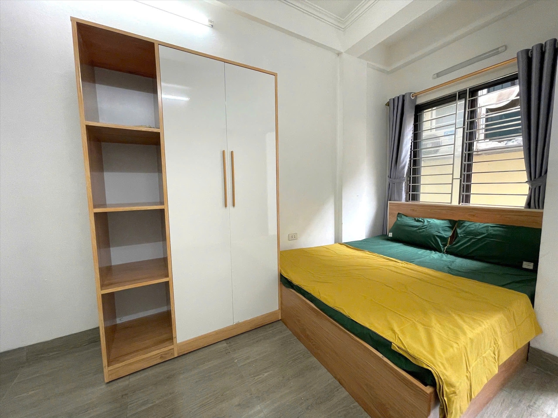 Phòng trọ Studio 25m2 tại Shome Pháo Đài Láng - Đống Đa - Phòng ngủ