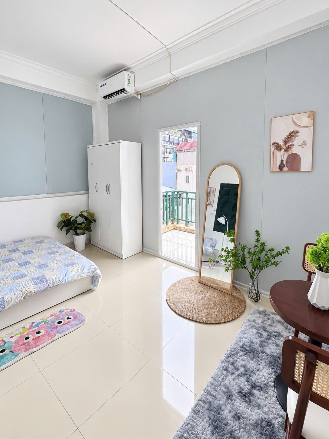 Phòng trọ Studio 25m2 tại Time House Âu Cơ - Tây Hồ - Phòng ngủ