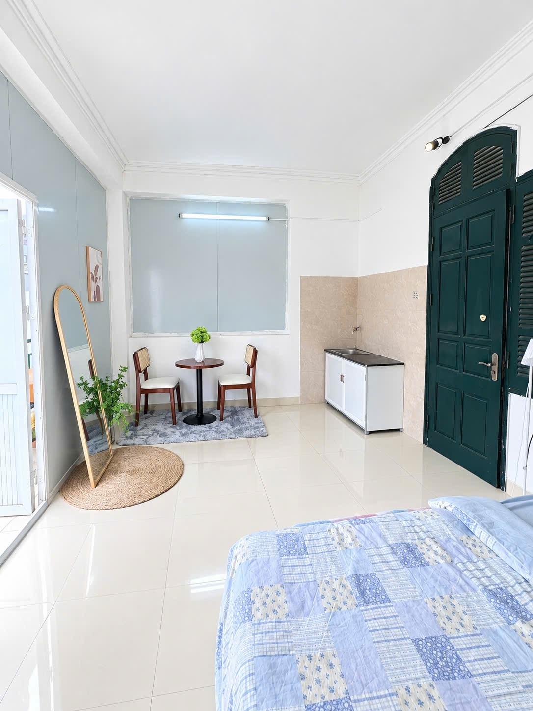 Phòng trọ Studio 25m2 tại Time House Âu Cơ - Tây Hồ - Phòng ngủ