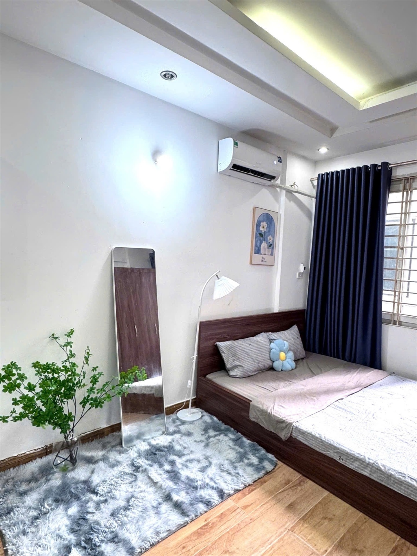 Phòng trọ Studio 25m2 tại Time House 2 Thụy Khuê - Tây Hồ - Phòng ngủ