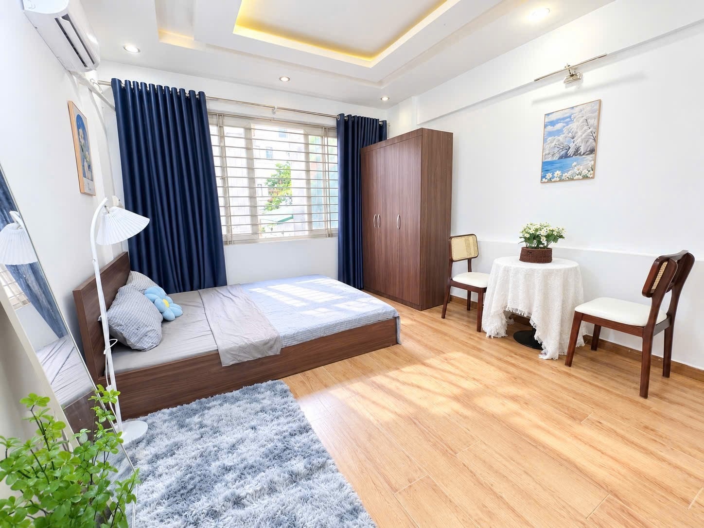 Phòng trọ Studio 25m2 tại Time House 2 Thụy Khuê - Tây Hồ - Phòng ngủ