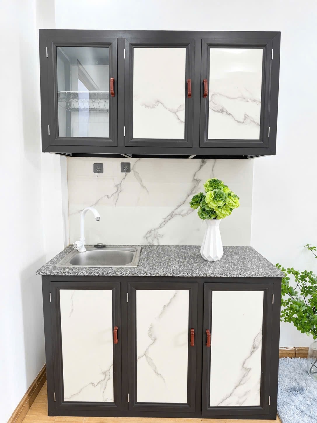 Phòng trọ Studio 25m2 tại Time House 2 Thụy Khuê - Tây Hồ - Phòng bếp