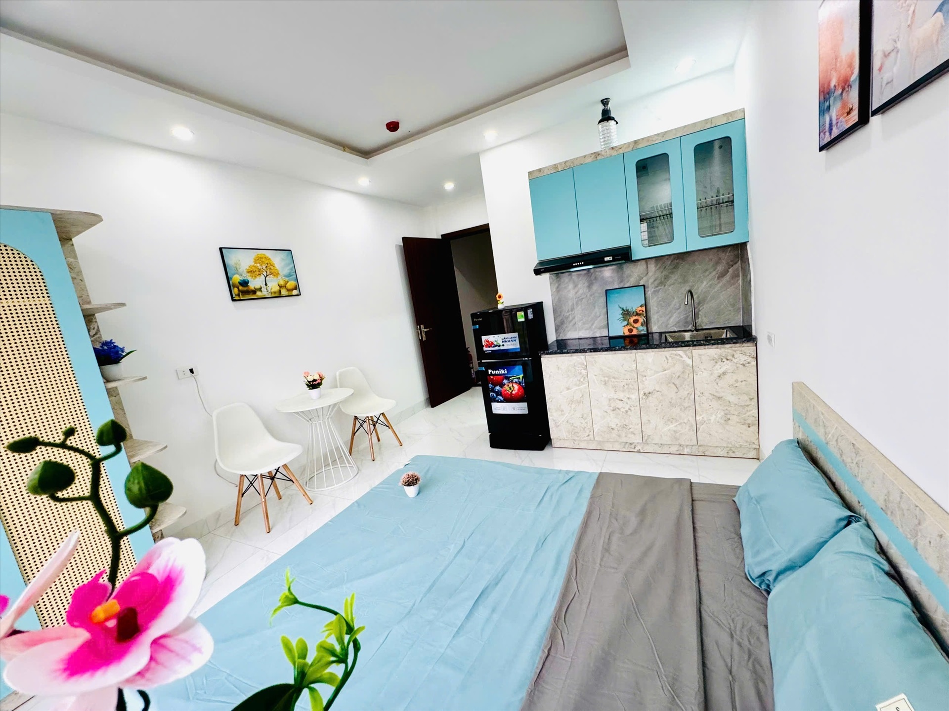 Phòng trọ Studio 25m2 tại Vihome Plus Vũ Hữu - Thanh Xuân - Phòng ngủ