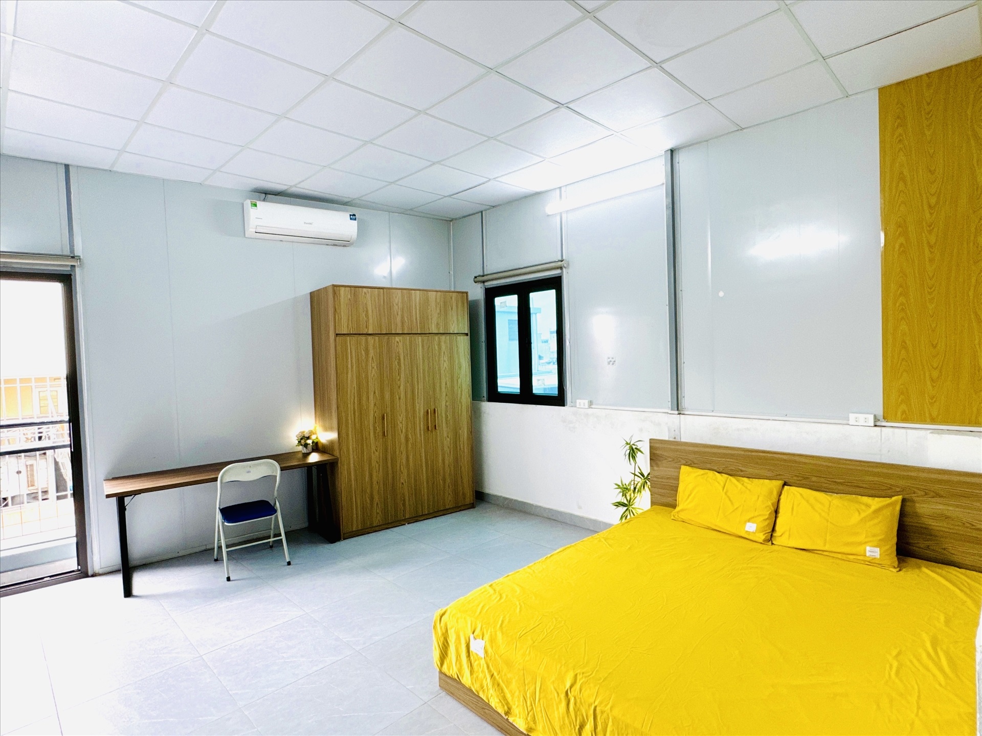 Phòng trọ Studio 25m2 tại Vihome Plus Đại Từ - Hoàng Mai - Phòng ngủ