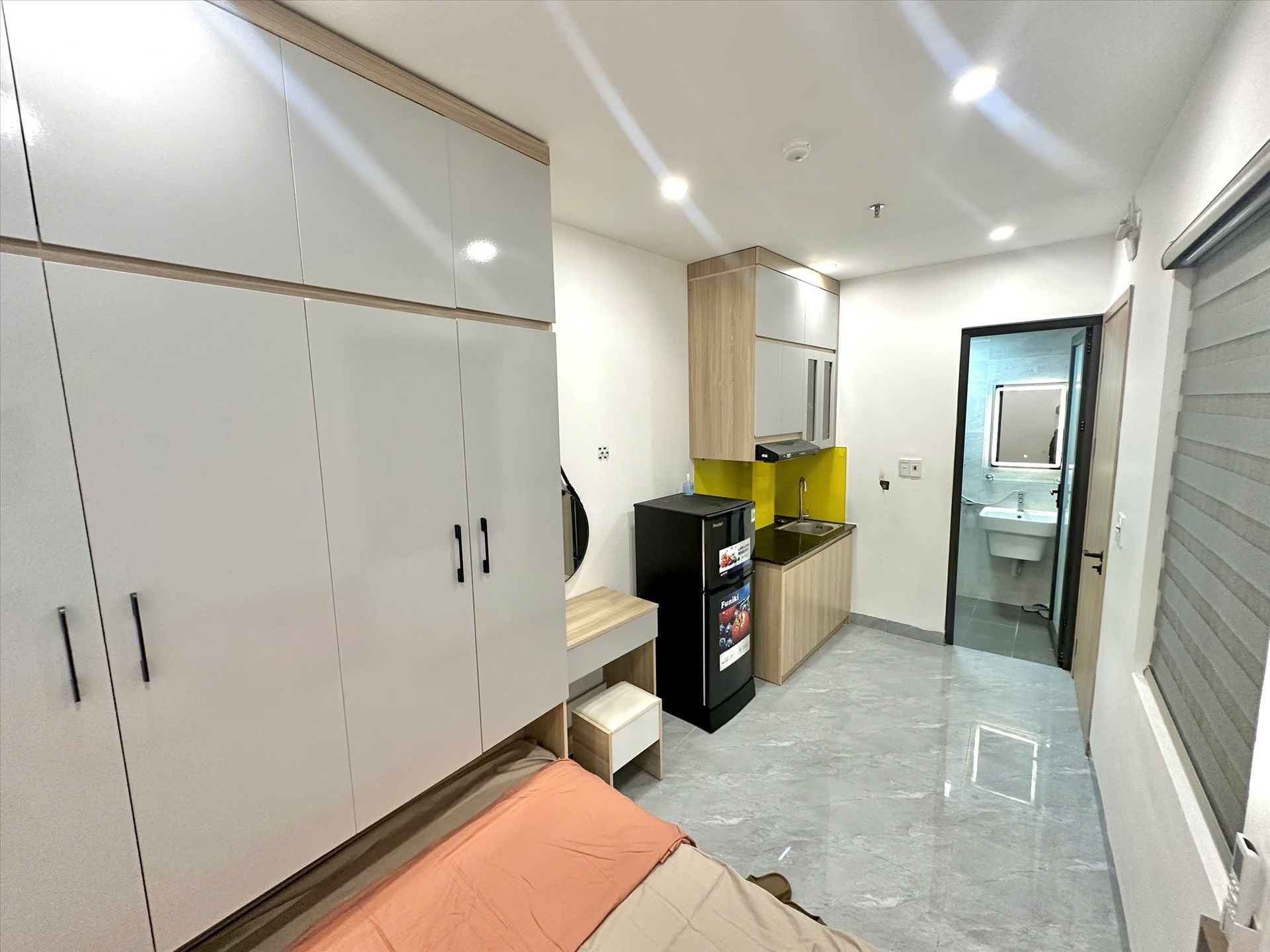 Phòng trọ Studio 18m2 tại Shome Xuân Đỉnh - Bắc Từ Liêm - Phòng ngủ