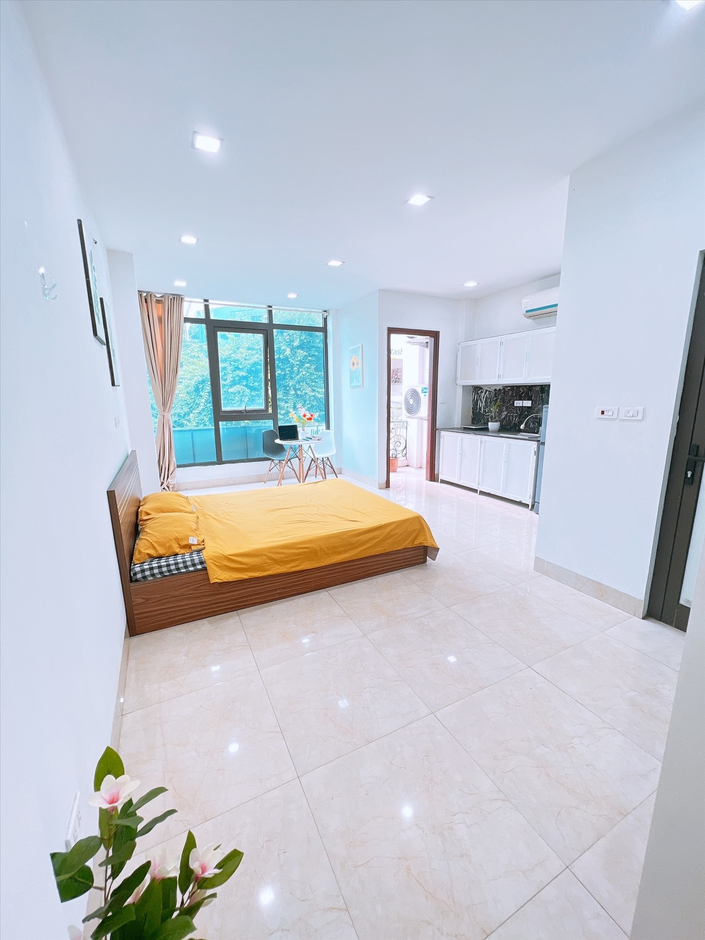 Phòng trọ Studio 27m2 tại HappyHomes Thiên Hiền - Nam Từ Liêm - Phòng ngủ