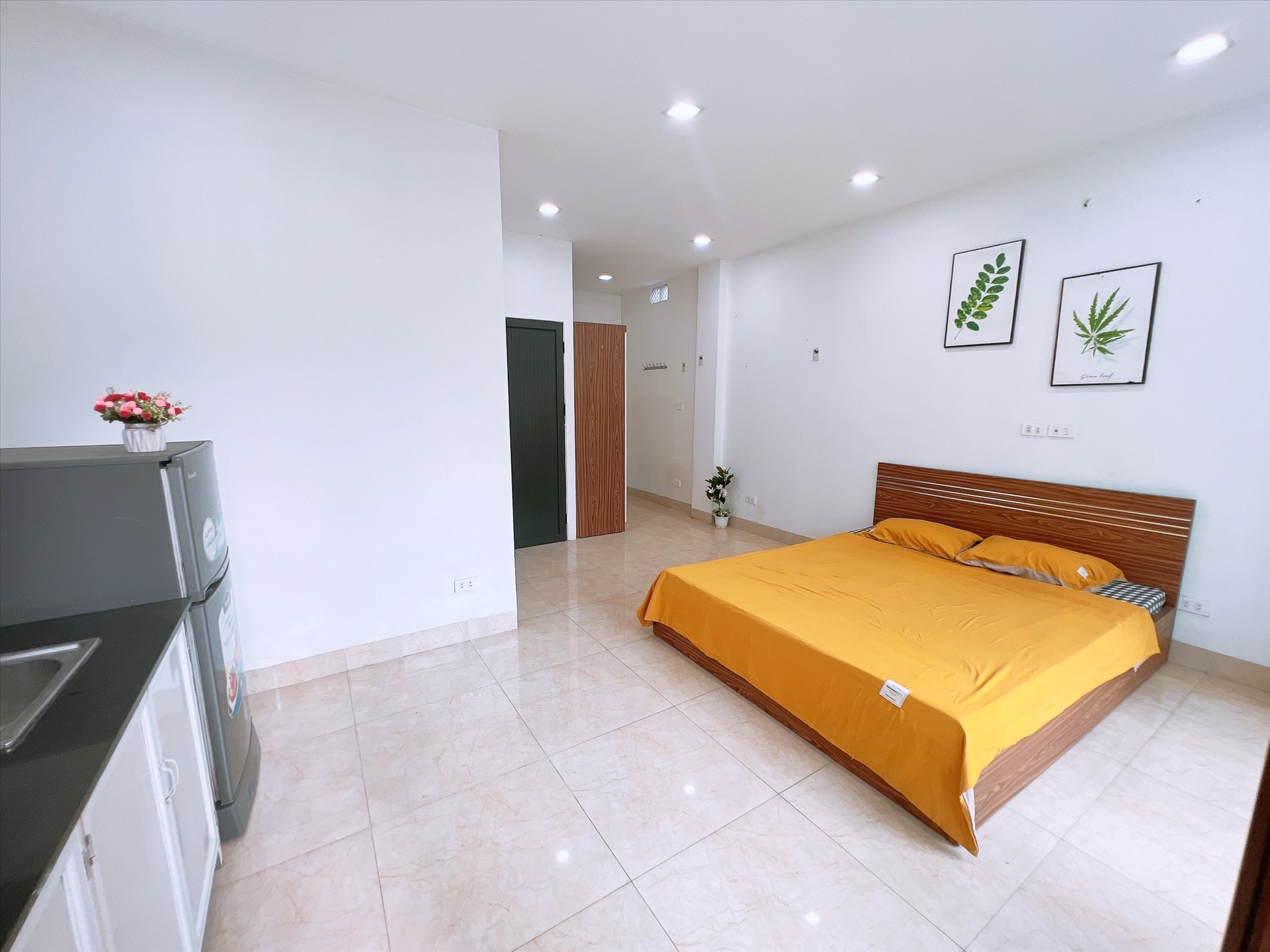 Phòng trọ Studio 27m2 tại HappyHomes Thiên Hiền - Nam Từ Liêm - Phòng ngủ