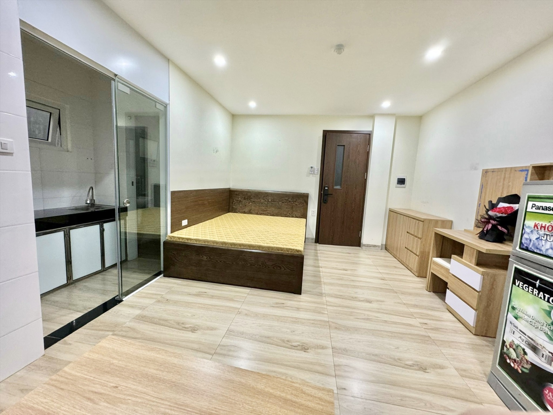 Phòng trọ Studio 25m2 tại HP Land 1 Trần Hữu Tước - Đống Đa - Phòng ngủ