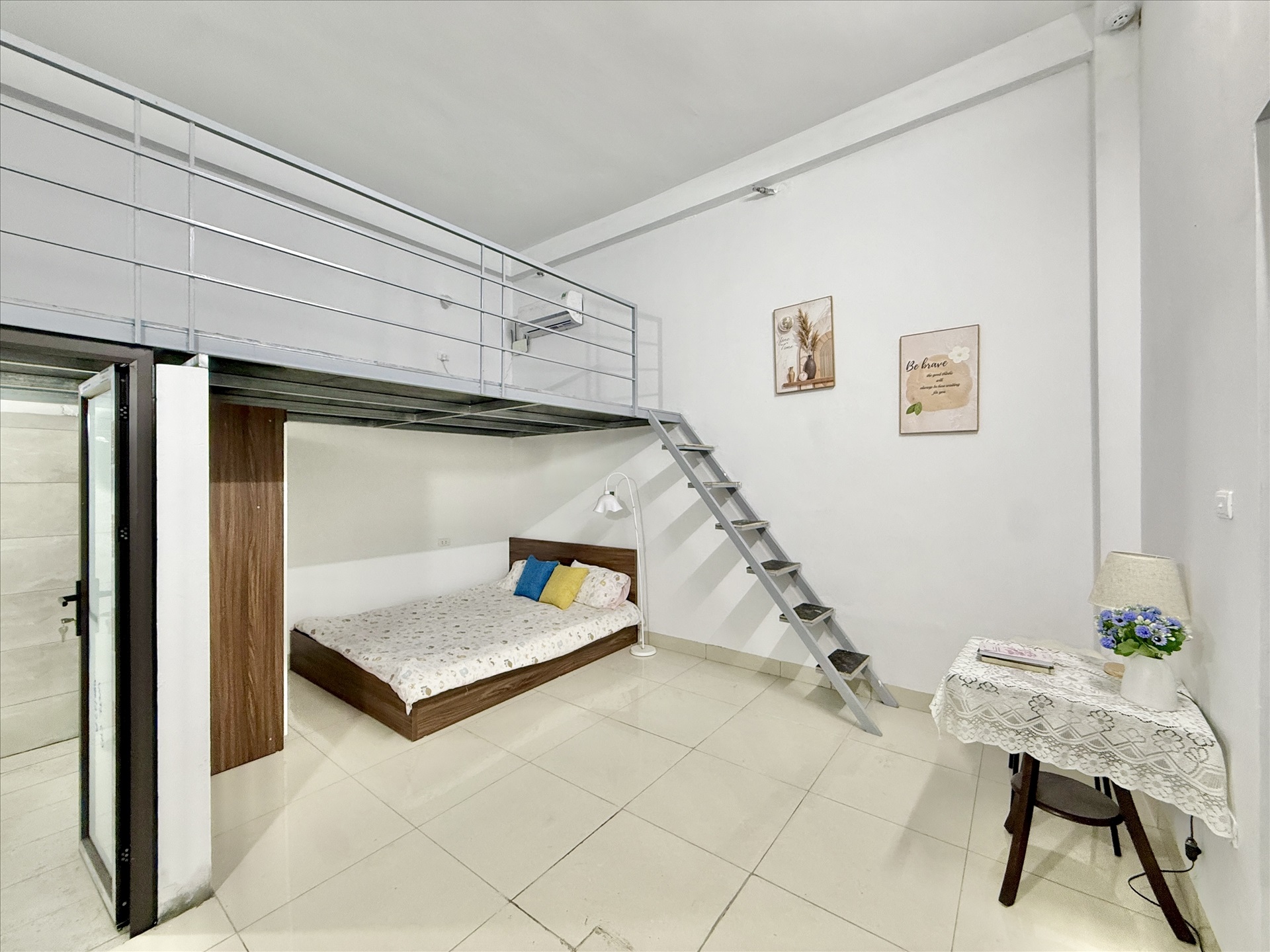 Phòng trọ Studio 27m2 tại Time House 5 Trần Cung - Bắc Từ Liêm - Phòng ngủ