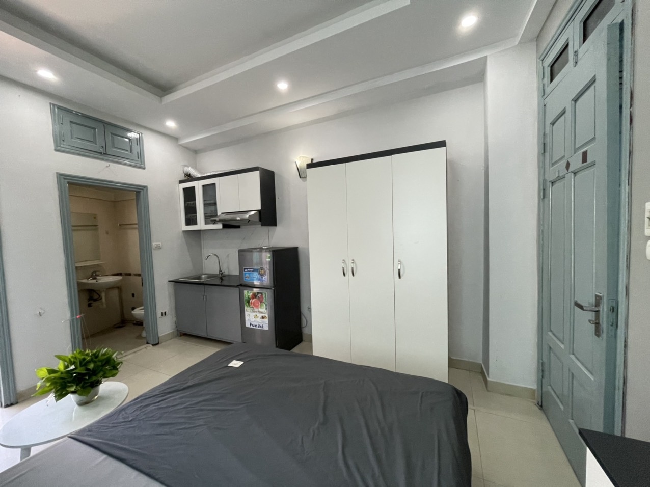 Phòng trọ Studio 25m2 tại Sunny Apartment Xuân Thủy - Cầu Giấy - Phòng ngủ