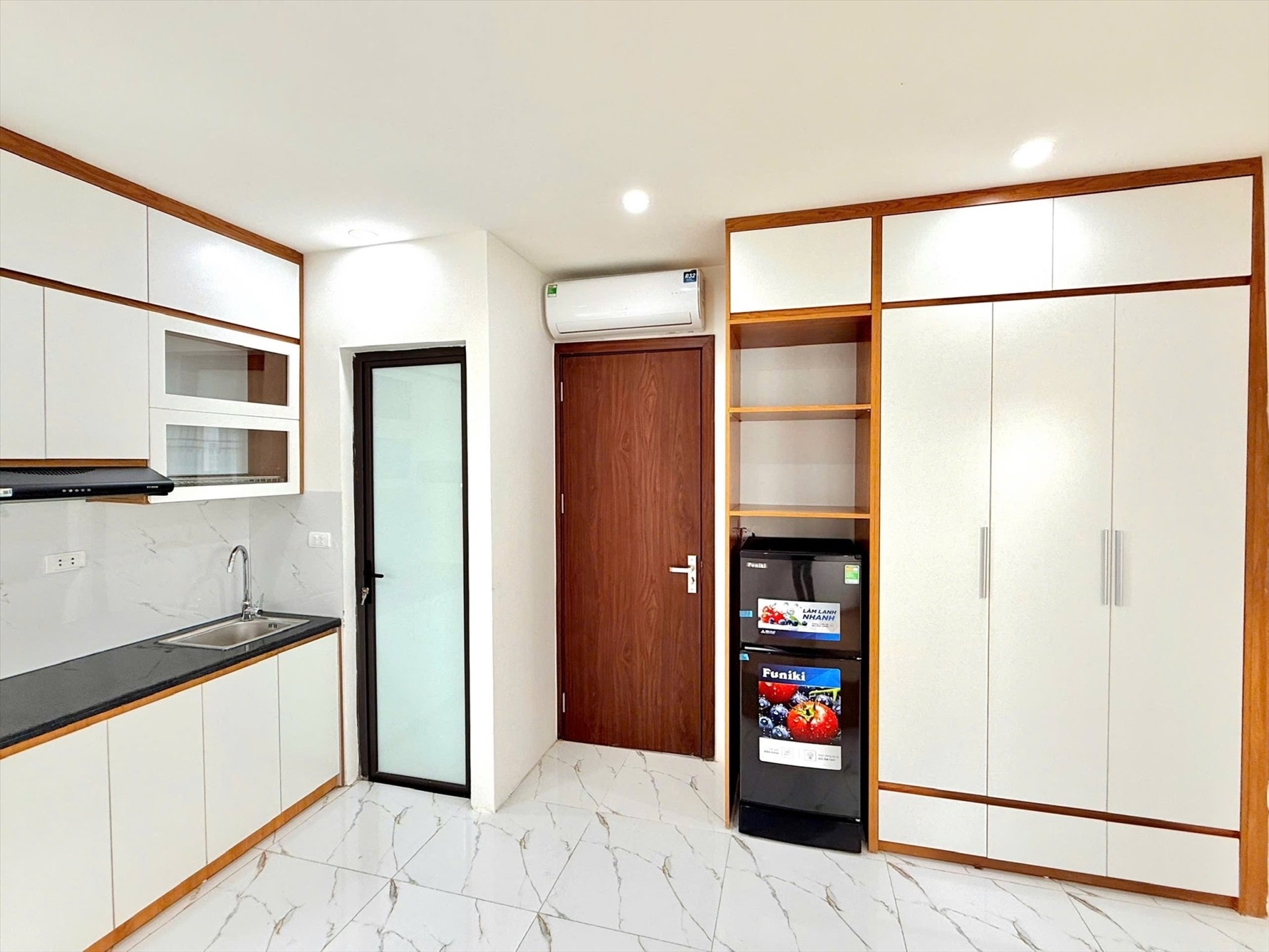 Phòng trọ Studio 20m2 tại 4PS Housing Giáp Bát - Hoàng Mai - Phòng ngủ