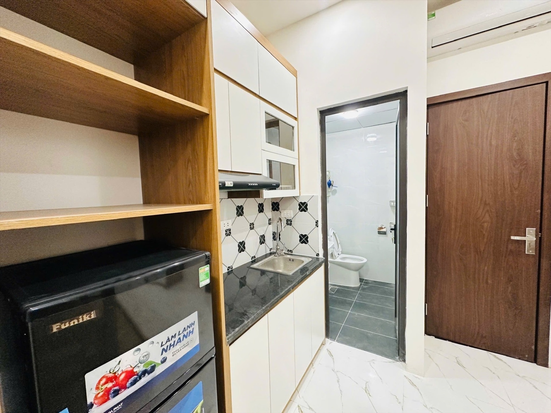 Phòng trọ Studio 20m2 tại 4PS Housing Giáp Bát - Hoàng Mai - Phòng bếp
