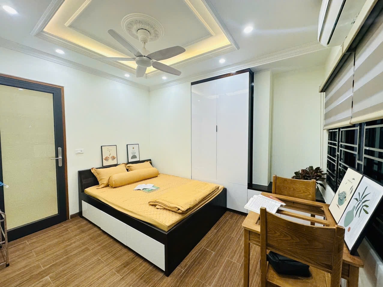 Phòng trọ Studio 22m2 tại NV Home Mỹ Đình - Nam Từ Liêm - Phòng ngủ