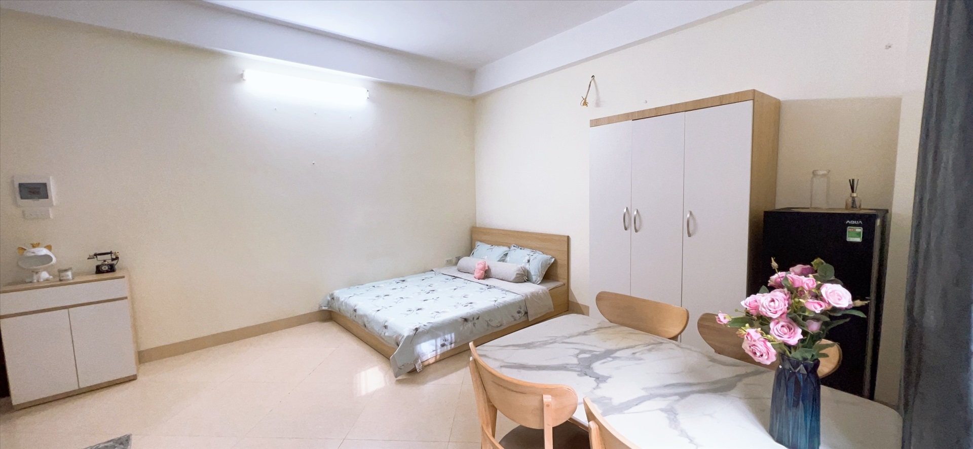 Phòng trọ Studio 28m2 tại QHOME Trần Duy Hưng - Cầu Giấy - Phòng ngủ