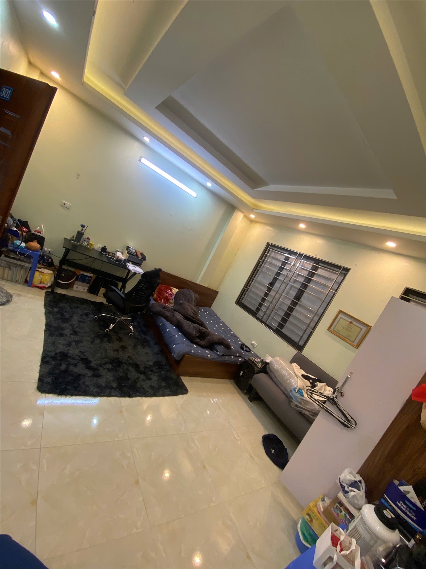 Phòng trọ Studio 28m2 tại CT House Hàm Nghi - Nam Từ Liêm - Phòng ngủ