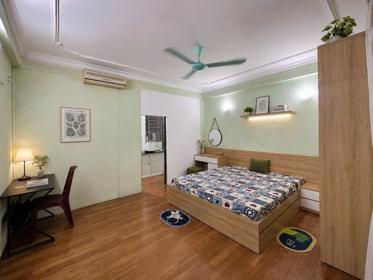 Phòng trọ Studio 40m2 tại DH House Nguyễn Khang - Cầu Giấy - Phòng ngủ