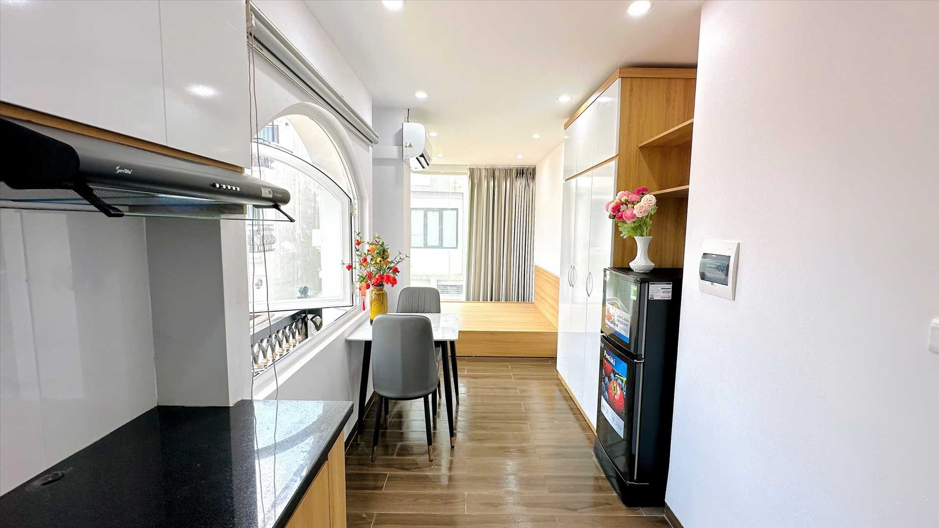 Phòng trọ Studio 28m2 tại TT House Nguyễn Phong Sắc - Cầu Giấy - Phòng bếp