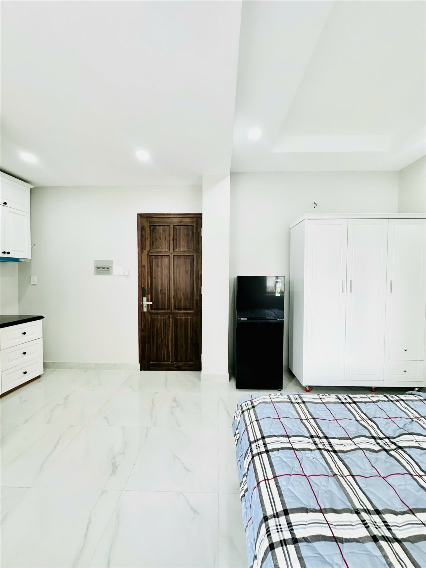 Phòng trọ Studio 25m2 tại Diamond House Bạch Đằng - Bình Thạnh - Phòng ngủ