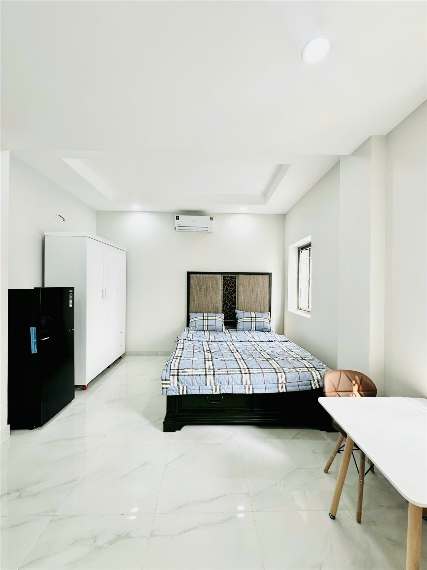 Phòng trọ Studio 25m2 tại Diamond House Bạch Đằng - Bình Thạnh - Phòng ngủ
