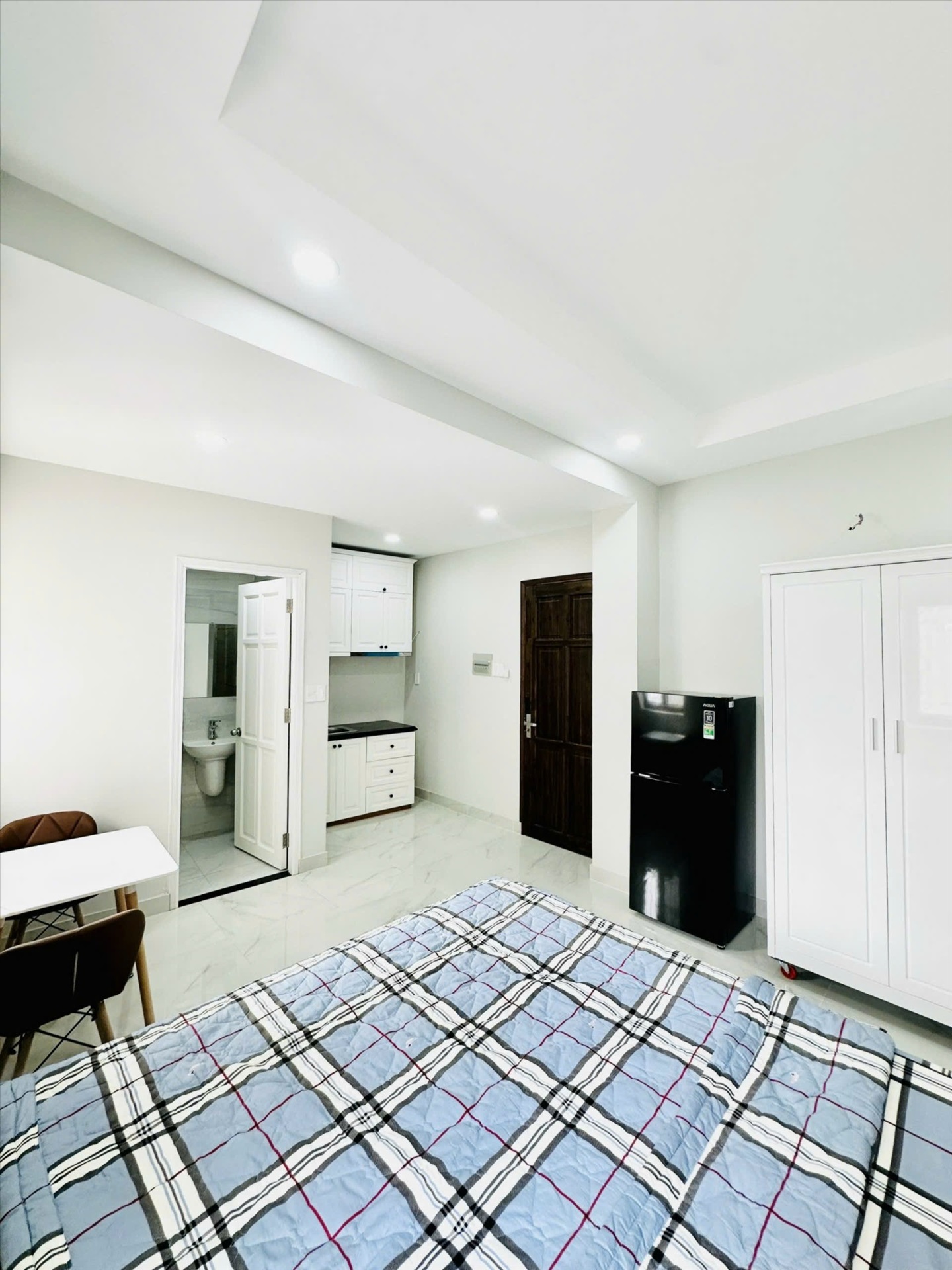 Phòng trọ Studio 25m2 tại Diamond House Bạch Đằng - Bình Thạnh - Phòng ngủ