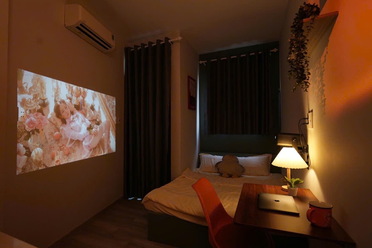 Phòng trọ Studio 25m2 tại GP House Hai Bà Trưng - Quận 3 - Phòng ngủ