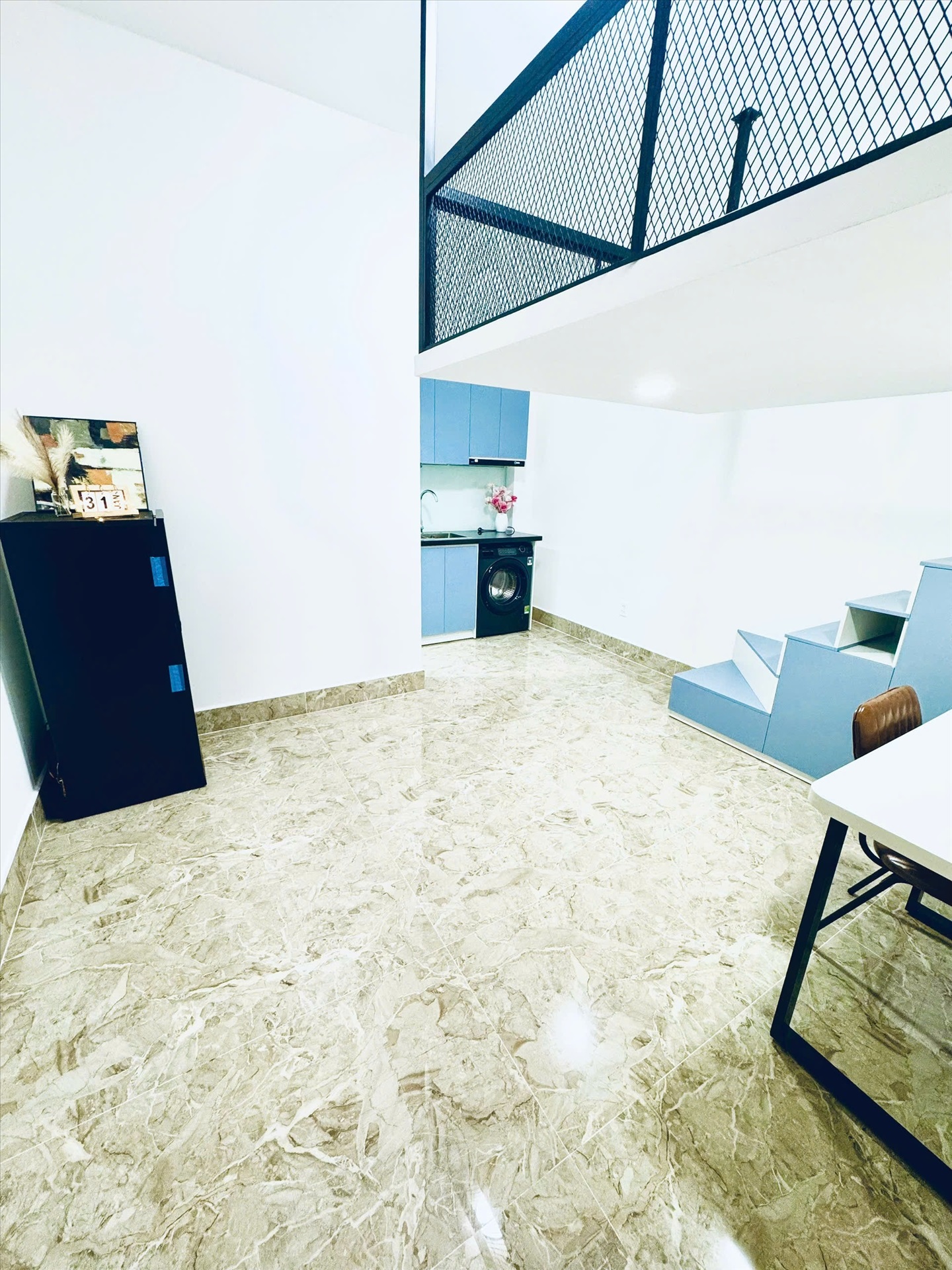 Phòng trọ Duplex 26m2 tại NT Apartment Đặng Thùy Trâm - Bình Thạnh - Phòng khách